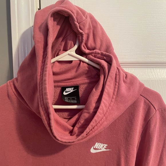 Nike Jackets & Blazers - pink nike hoodie basically brand new!